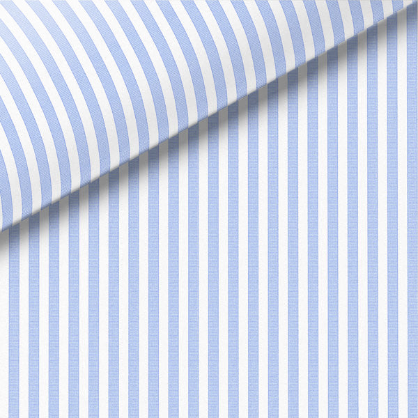 Light Blue Stripe Broadcloth Dress Shirt – The Custom Shop Clothiers