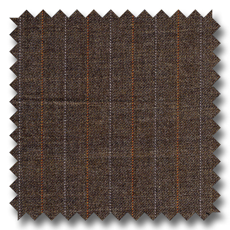 Brown With Orange Pinstripes 100 Wool The Custom Shop Clothiers