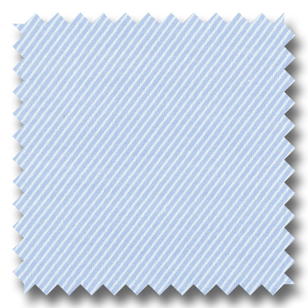 Light Blue Solid 2Ply Twill - Custom Dress Shirt